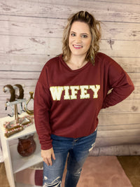 The WIFEY Patch Sweater *