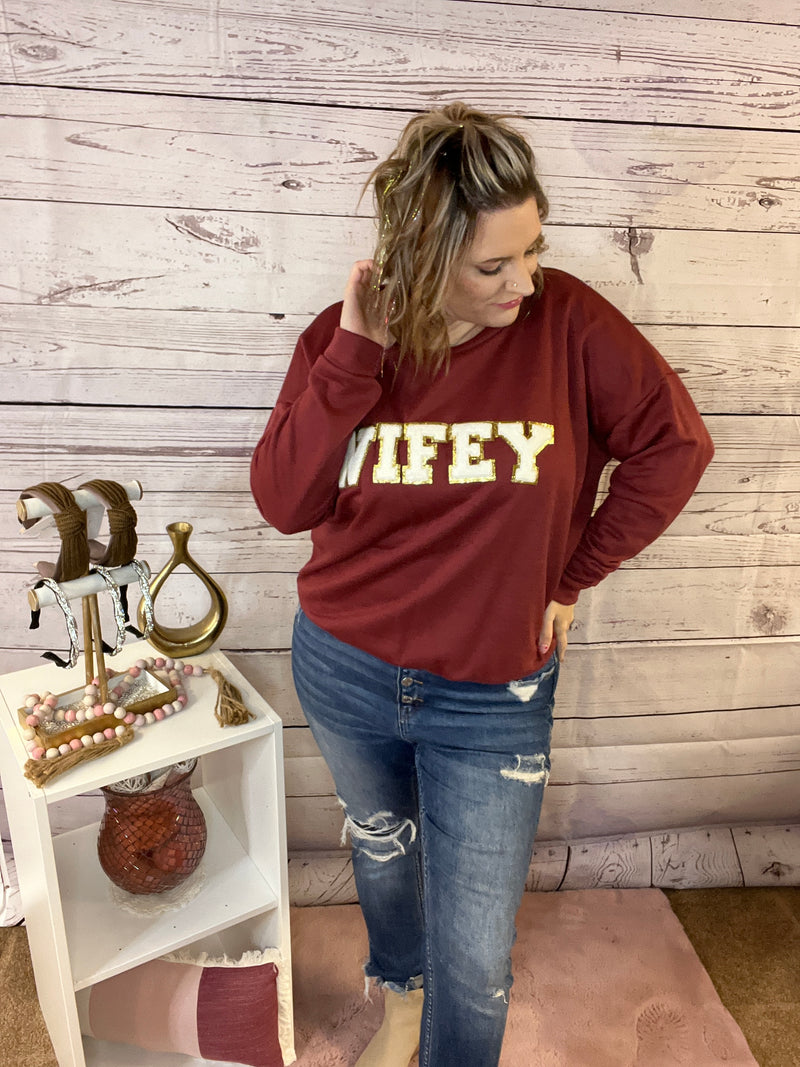 The WIFEY Patch Sweater *