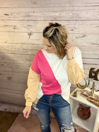 How Sweet It Is Color Block Top