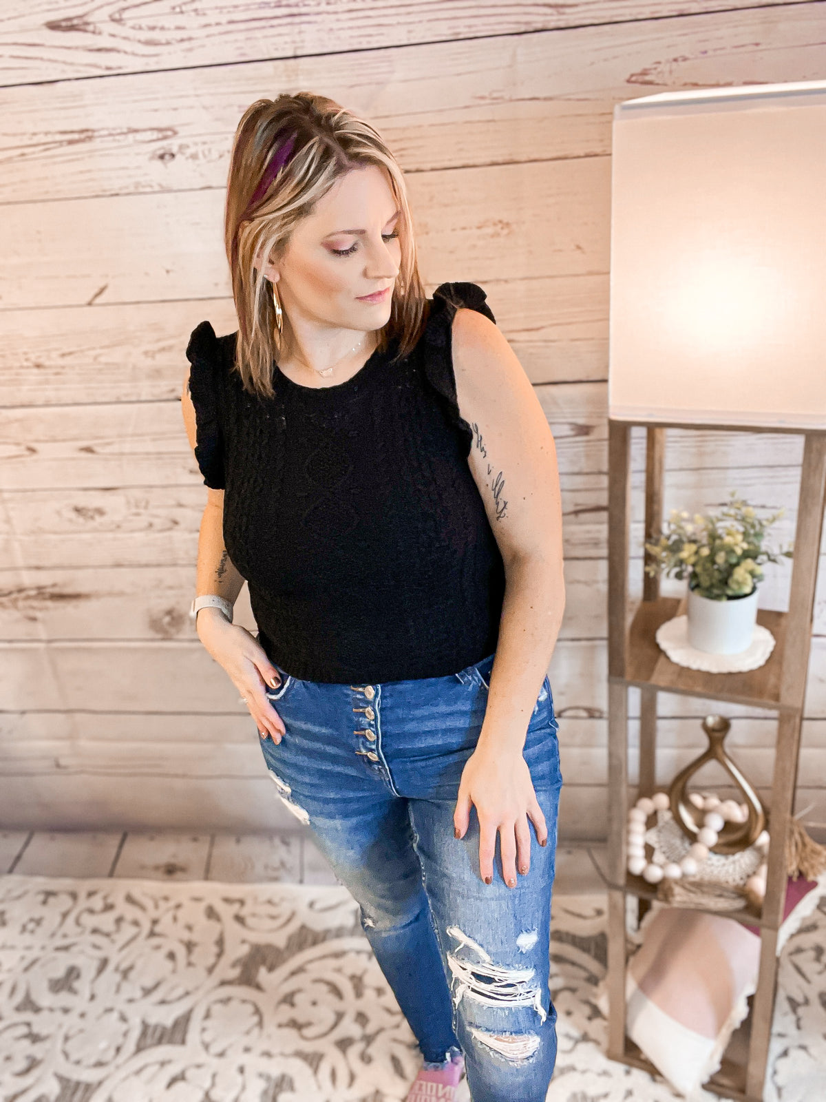 The Best Of Me Cable Knit Top
