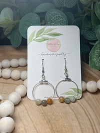 Assorted Bead Earrings - Silver