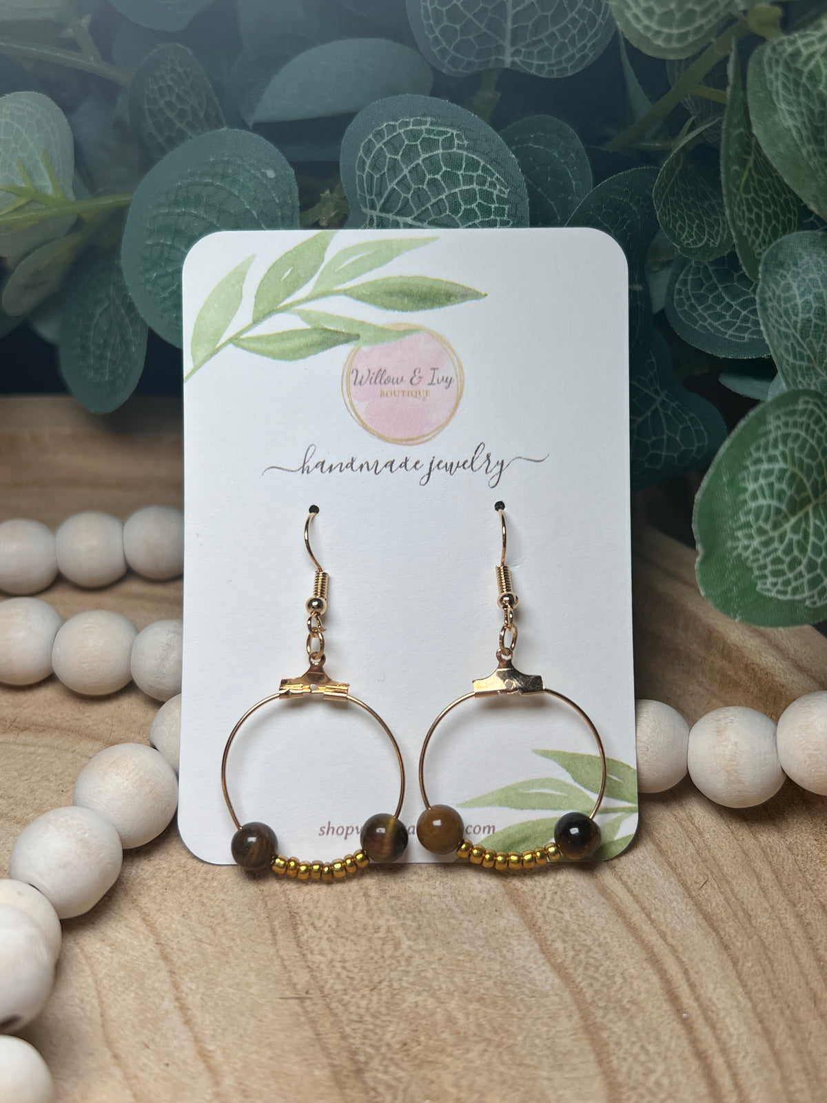 Assorted Bead Earrings - Gold