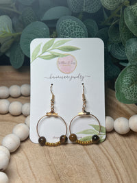 Assorted Bead Earrings - Gold