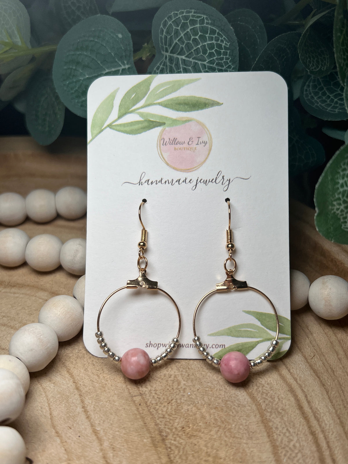 Assorted Bead Earrings - Gold