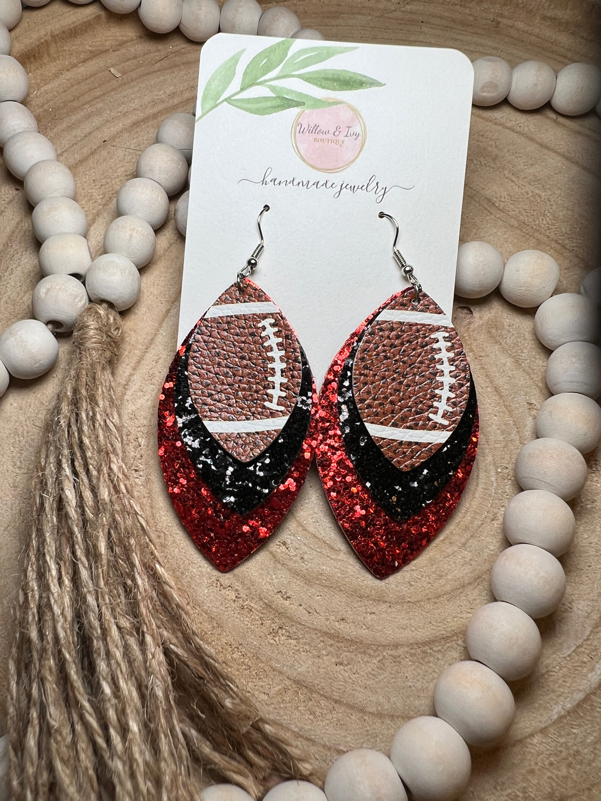 Game Day Sequin Layer Drop Earrings
