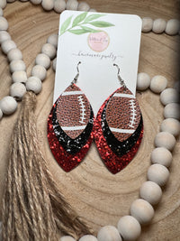 Game Day Sequin Layer Drop Earrings
