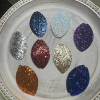 Large Glitter Faux Leather Piece