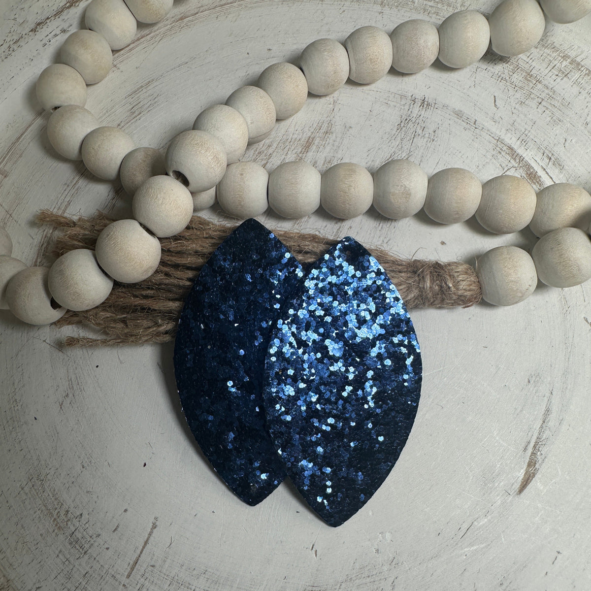 Large Glitter Faux Leather Piece