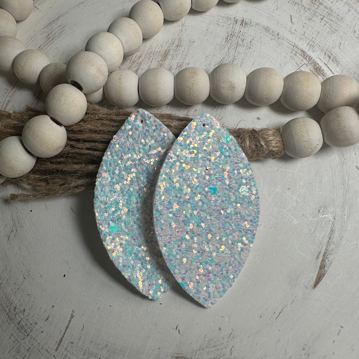 Large Glitter Faux Leather Piece