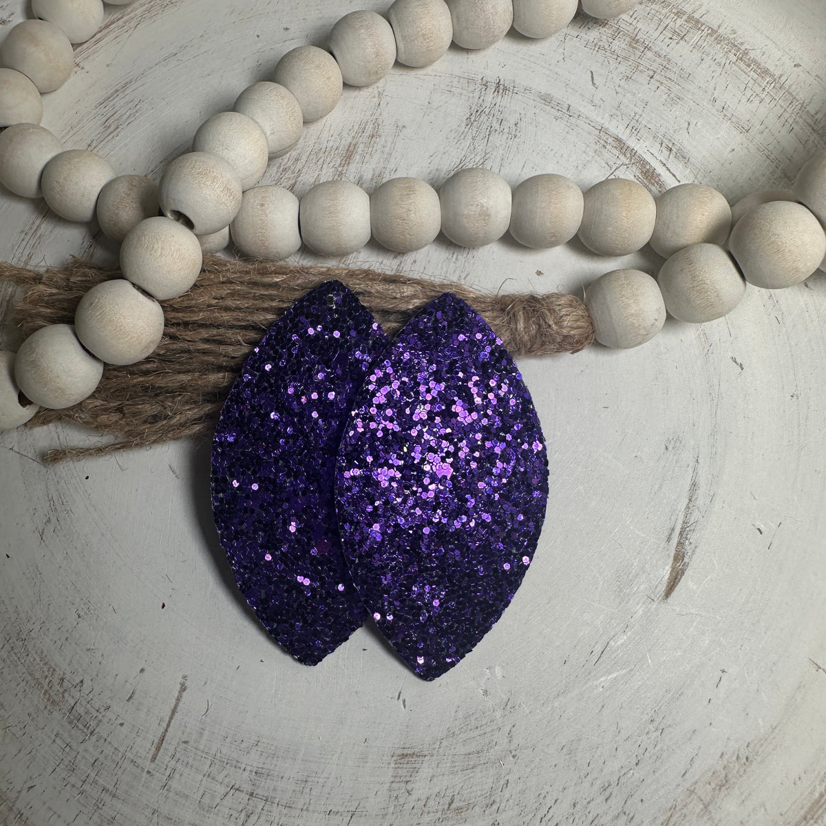 Large Glitter Faux Leather Piece