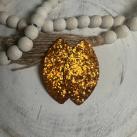 Large Glitter Faux Leather Piece