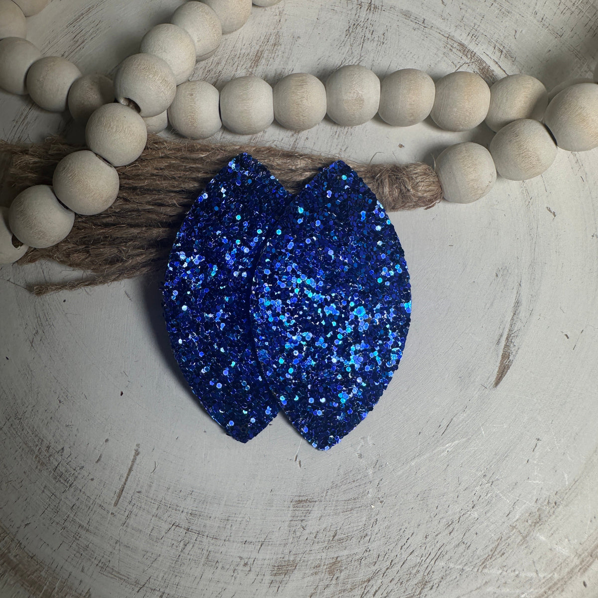 Large Glitter Faux Leather Piece