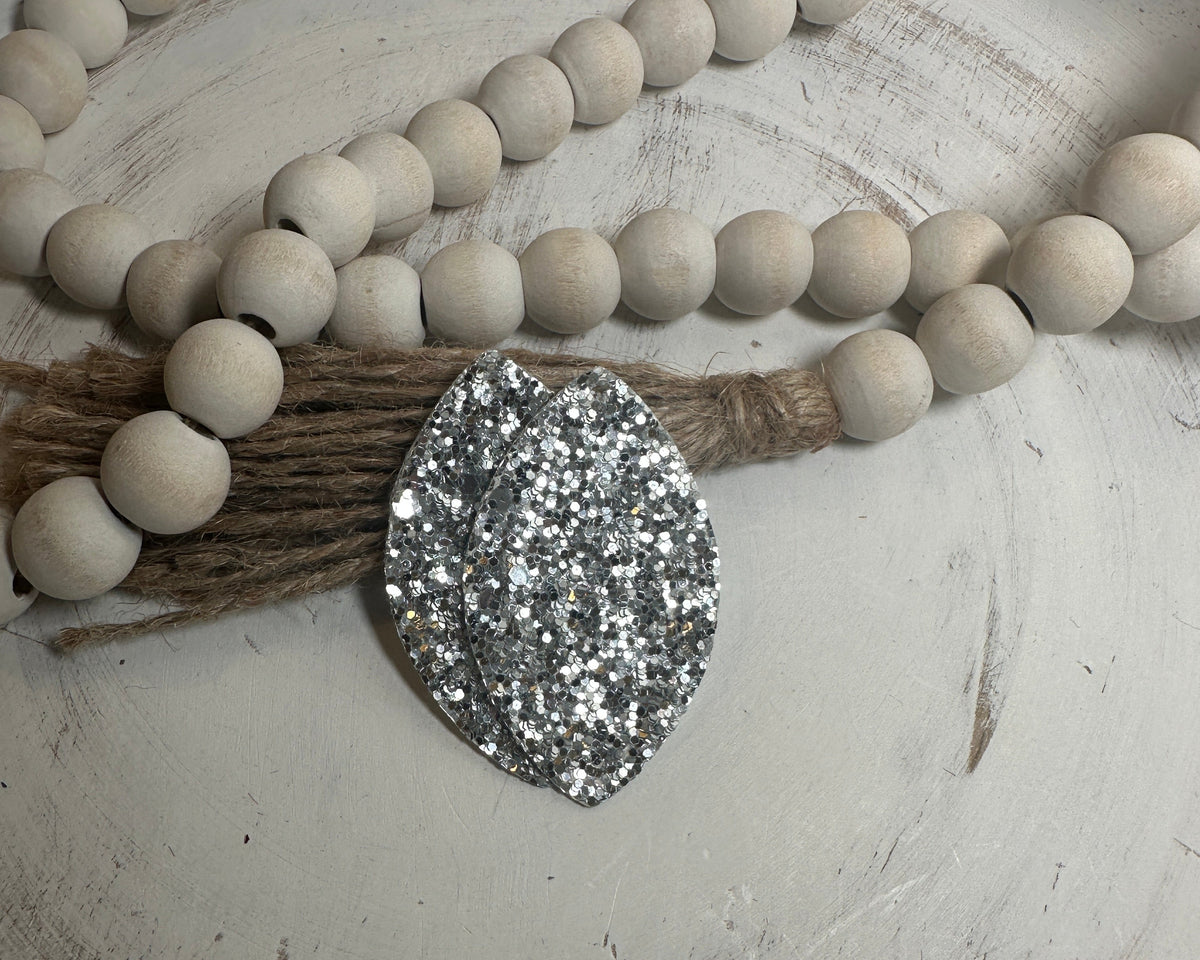 Small Glitter Faux Leather Piece