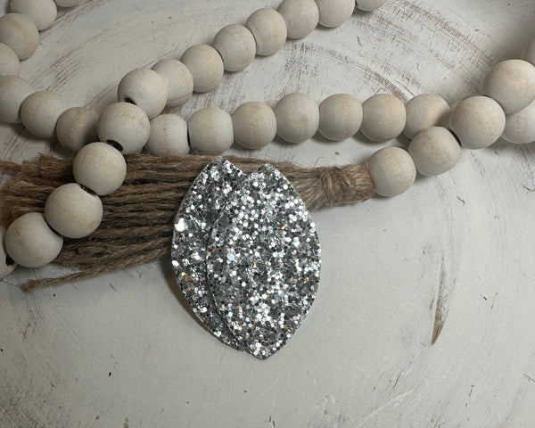 Small Glitter Faux Leather Piece