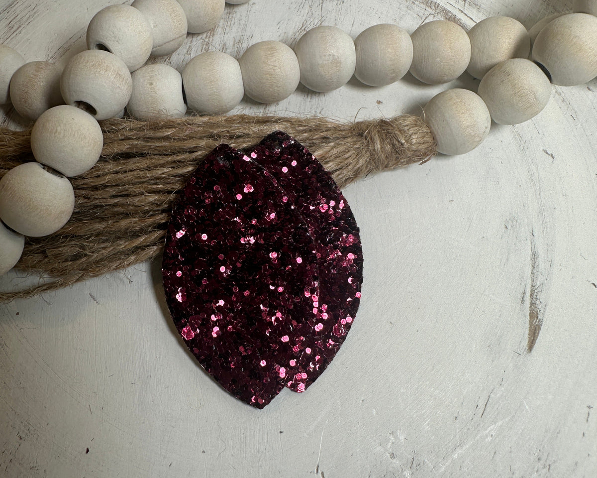 Small Glitter Faux Leather Piece