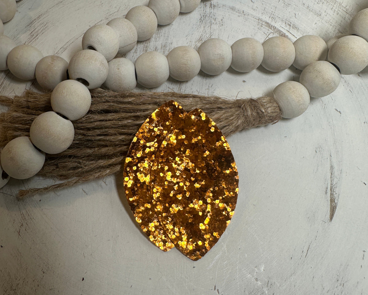 Small Glitter Faux Leather Piece