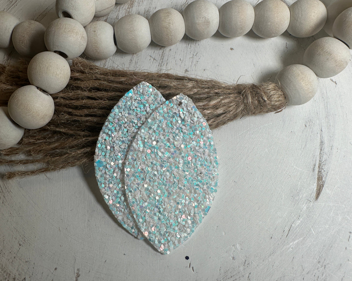 Small Glitter Faux Leather Piece