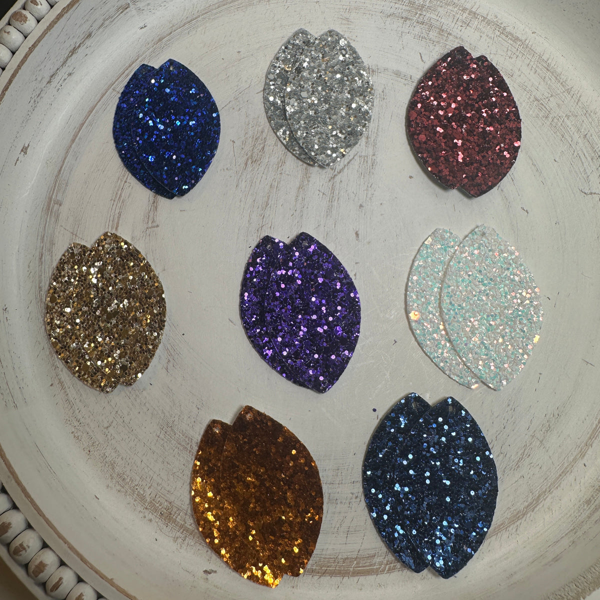 Small Glitter Faux Leather Piece