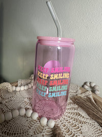 Colored Glass Cups - 16 oz