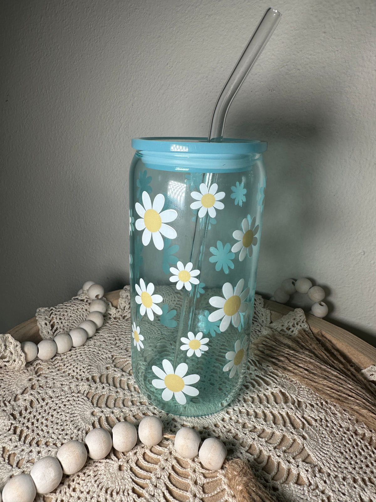 Colored Glass Cups - 16 oz