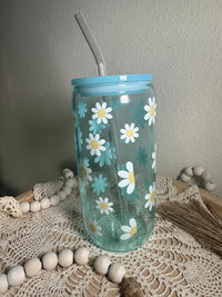 Colored Glass Cups - 16 oz
