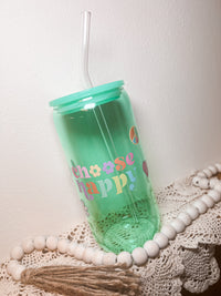 Colored Glass Cups - 16 oz