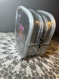 Sparkly Silver Square Pouch