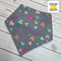 Donuts & Hearts Reversible Doggie Bandana