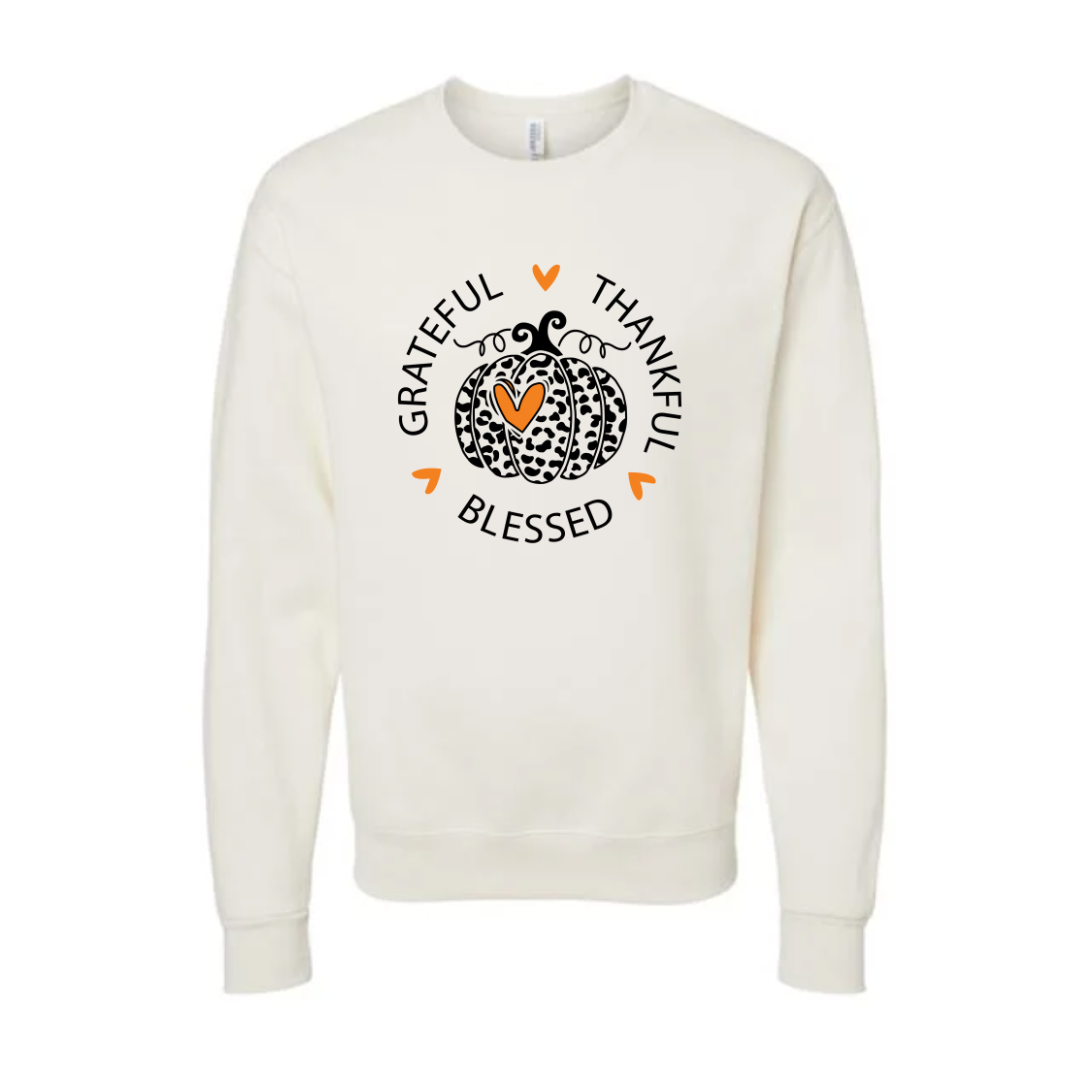Grateful Thankful Blessed Graphic - Tshirt & Sweatshirt