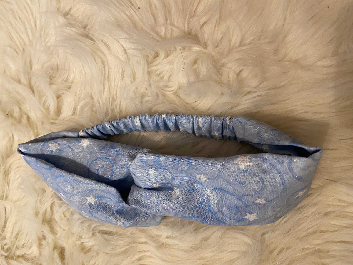 Light Blue Stars & Sparkle Headband