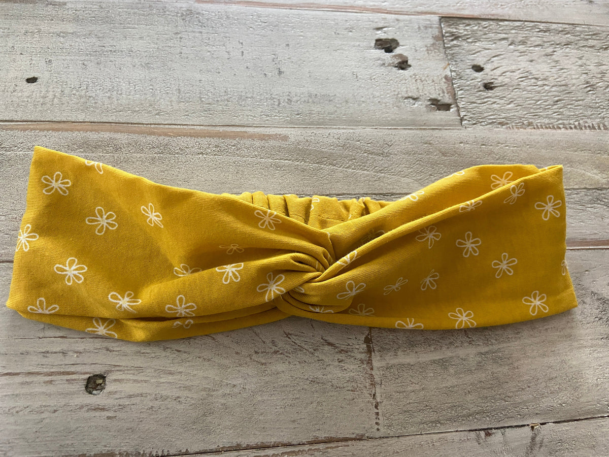 Mustard Floral Headband
