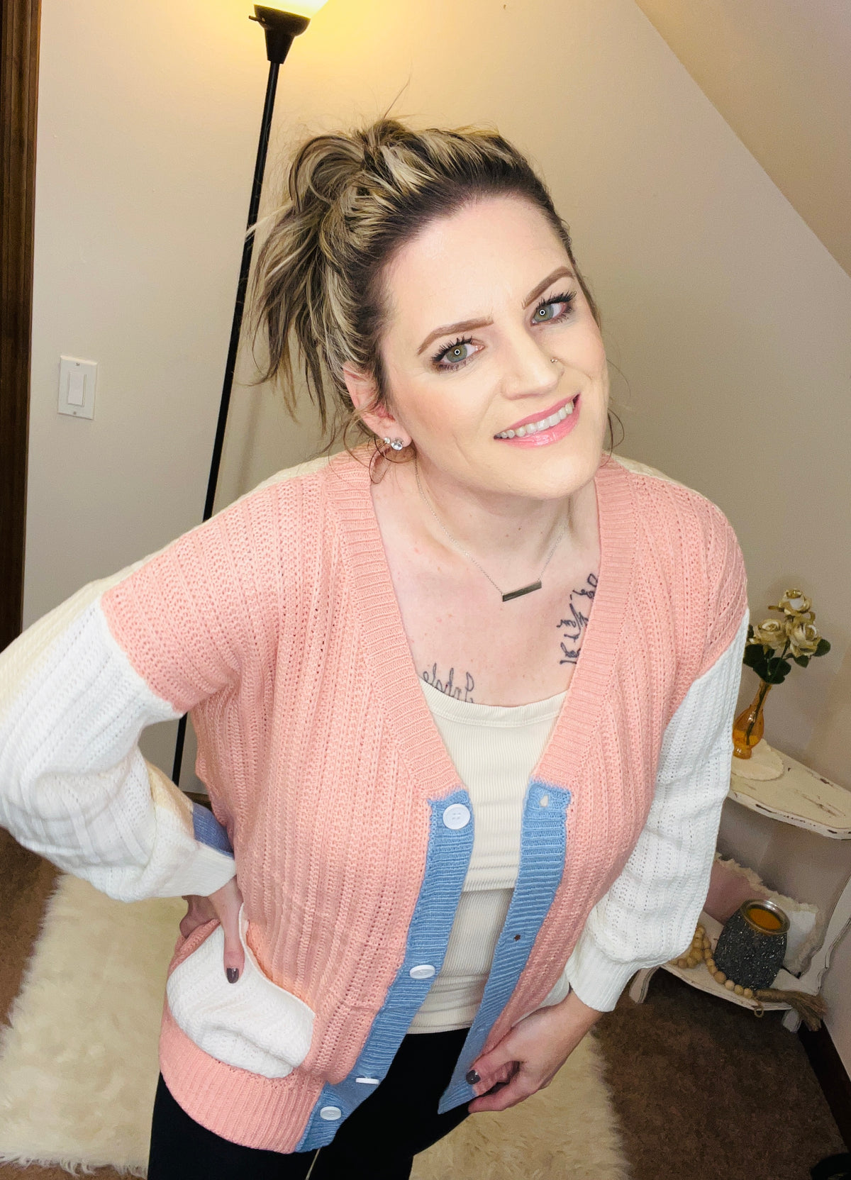 Pretty in Pastels Button Down Cardigan