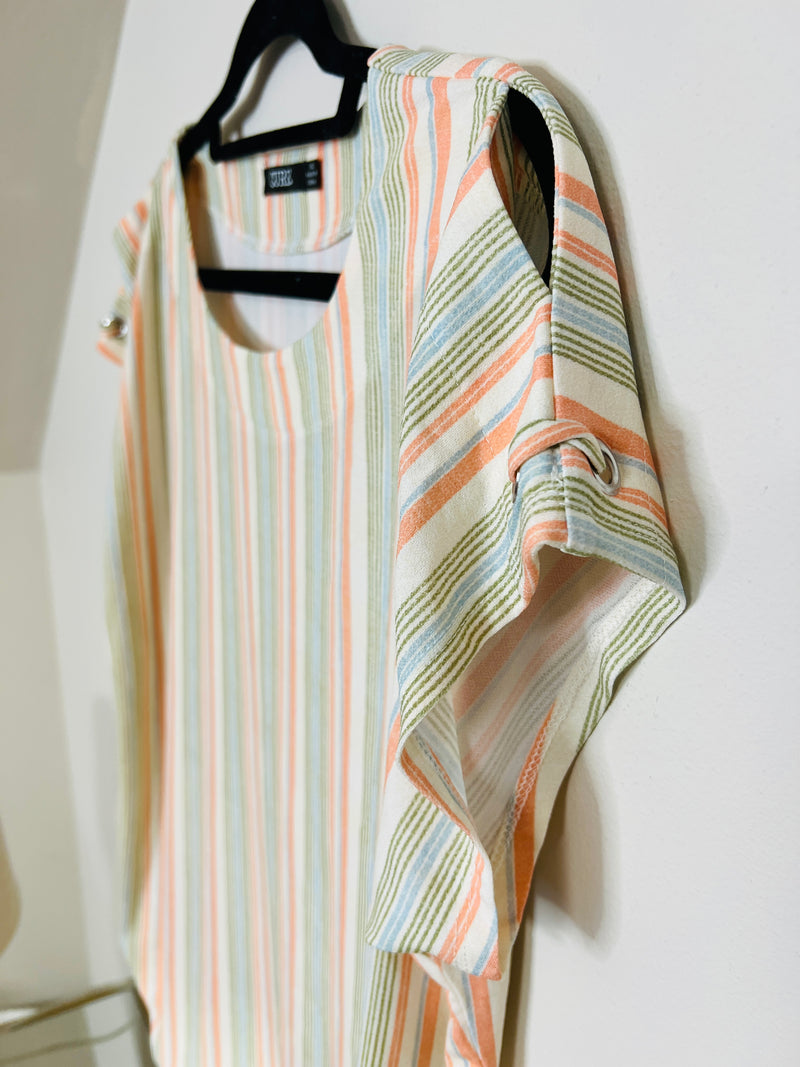 Those Summer Days Striped Short Sleeve Top