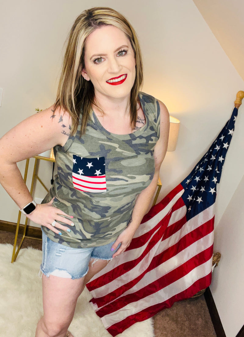 Born in the U.S.A. Camo Tank