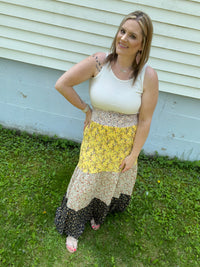 Sweet Heart of Summer Color Block Maxi Skirt
