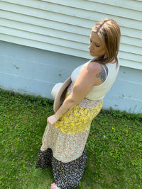 Sweet Heart of Summer Color Block Maxi Skirt