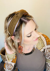 The Knitted  Knot Headband