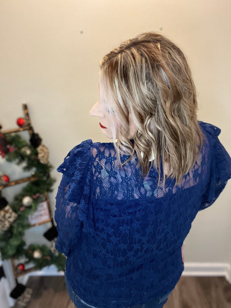 Christmas Cheer Lace Top