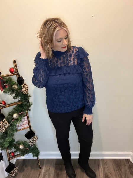 Christmas Cheer Lace Top