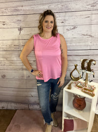 Pretty In Pink Sleeveless Top