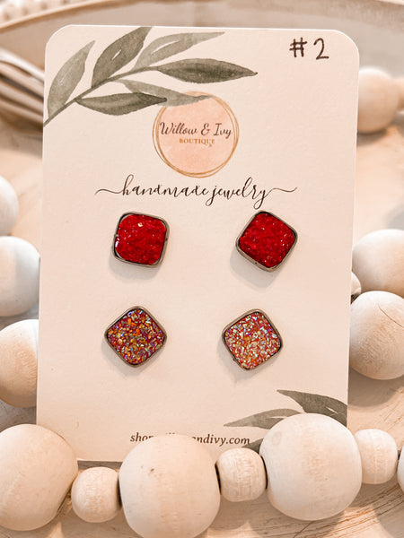 Druzy Stud Earrings