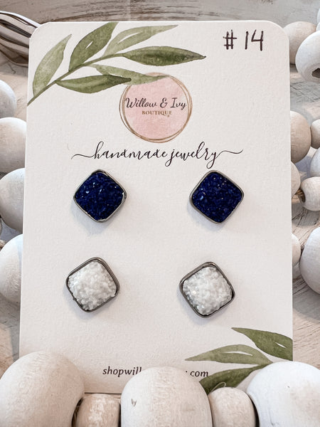 Druzy Stud Earrings