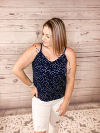 This is It Navy Polka Dot Top