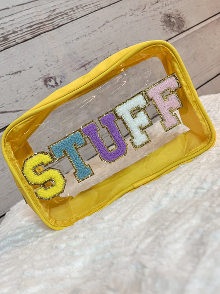 STUFF Patch Transparent Bag