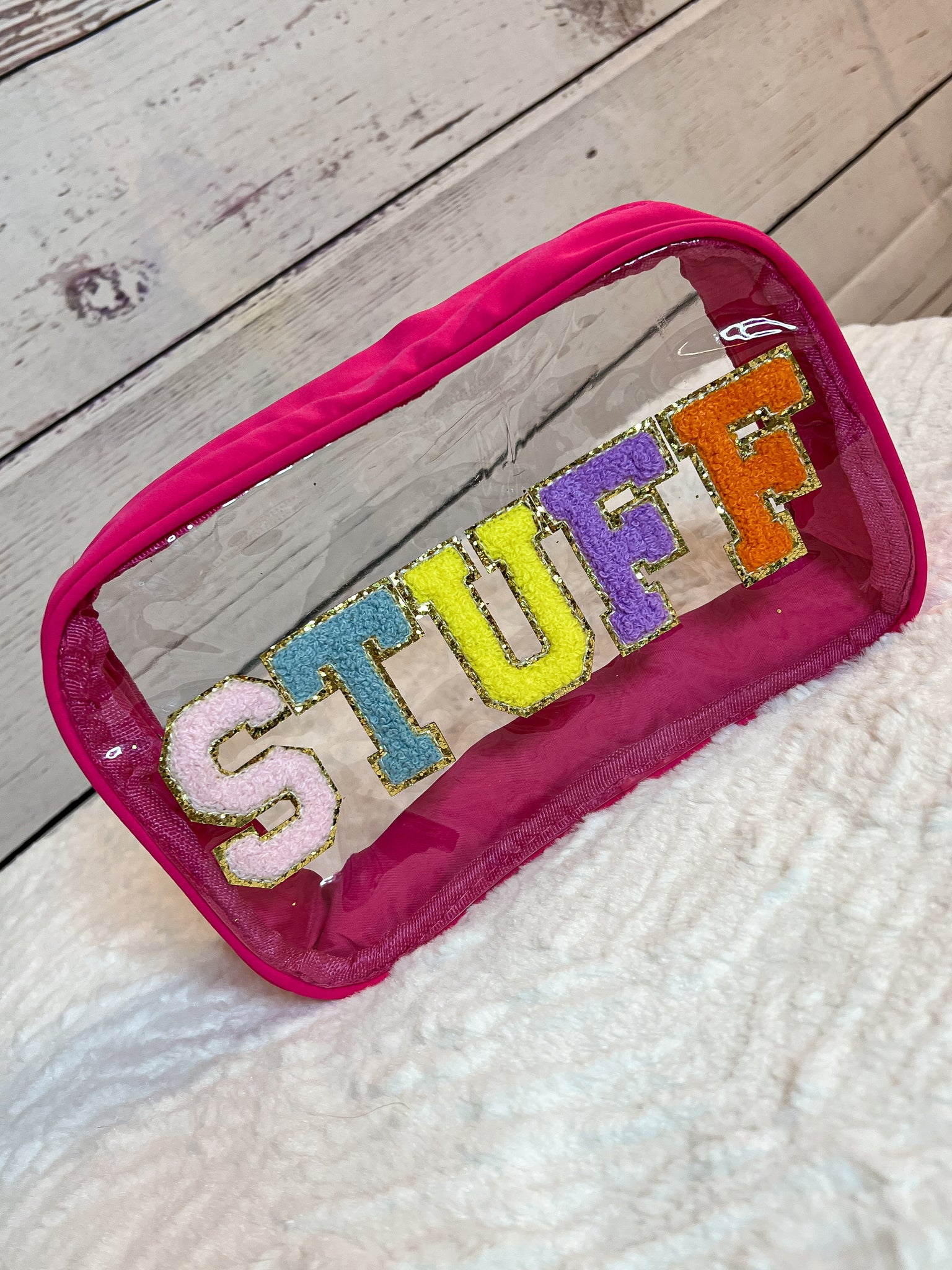 STUFF Patch Transparent Bag