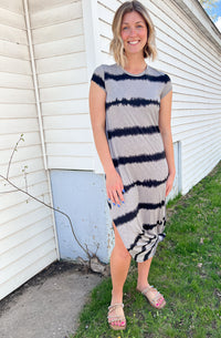Live Simply Stripe Maxi Dress