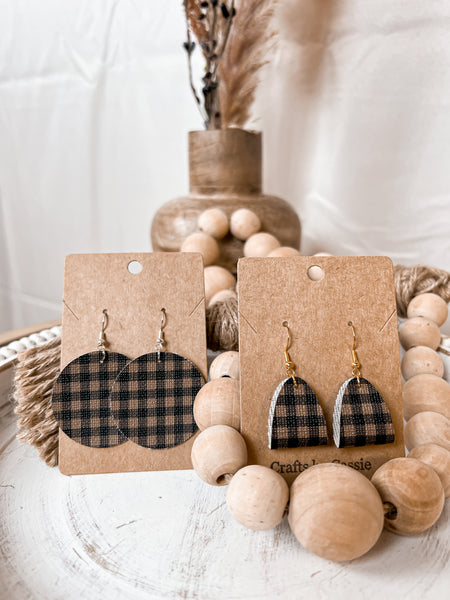 Checkered Charm Earrings