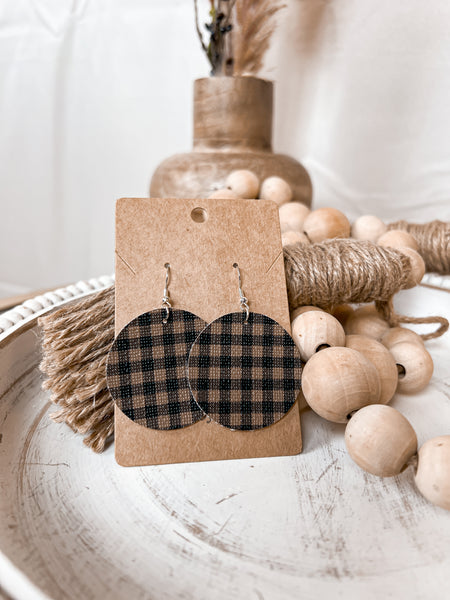 Checkered Charm Earrings