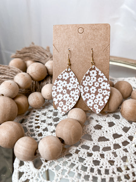 Faux Leather Luxe Earrings- Multiple Styles