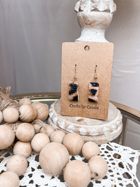 Faux Leather Luxe Earrings- Multiple Styles